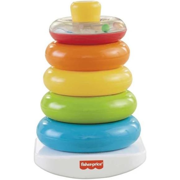 Fisher-Price Infant Gift Set with Baby’s First Blocks (10 Shapes) Stacking Toy - Picture 4 of 6